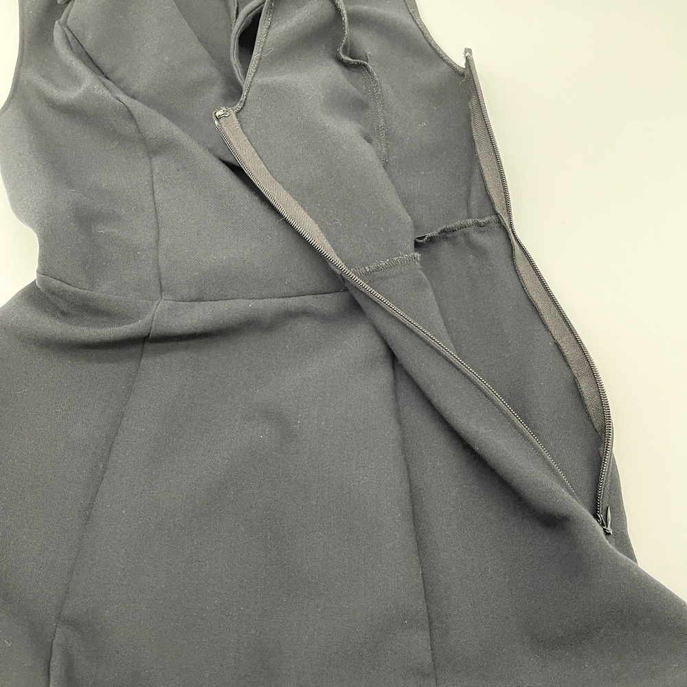 Abercrombie Fitch Blazer Dress Women XS Navy Sleeveless Stretch Preppy Parisian - Picture 8 of 13